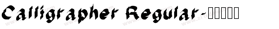 Calligrapher Regular字体转换